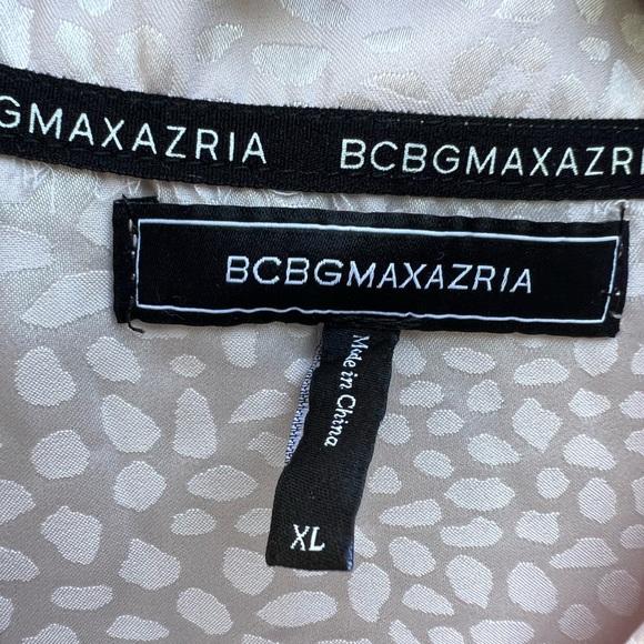 BCBGMAXAZRIA Mauve Chalk Animal Jacquard Short Set Pajamas Women’s XL NWT NEW - Picture 7 of 15